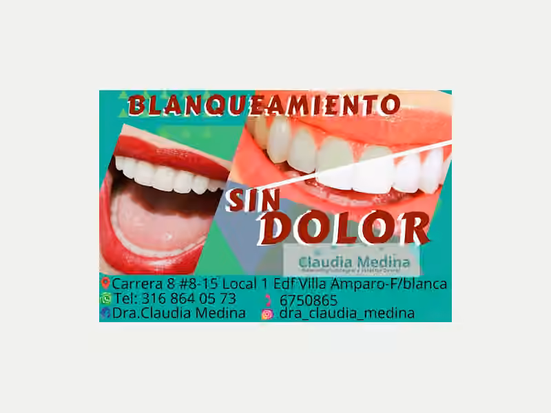 Consultorio Odontología Floridablanca DRA. CLAUDIA MEDINA diseño de sonrisa ortodoncia blanqueamientos implantes